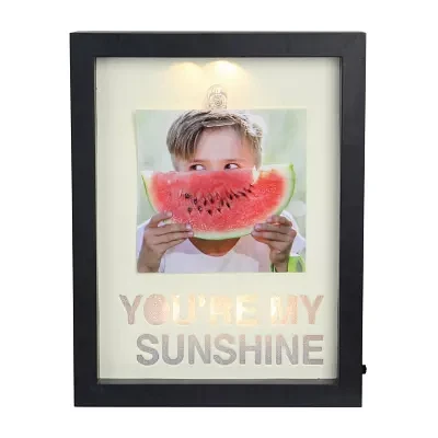 Northlight "4"" X 4"" Led ""You'Re My Sunshine"" Frame With" Photo Clip