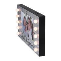 Northlight 4" X 6" Led Faith & Family Frame With Photo Clip