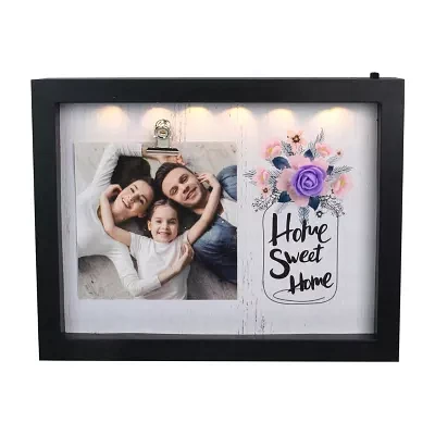 Northlight "4"" X 4"" Led Sweet Home Frame With" Photo Clip