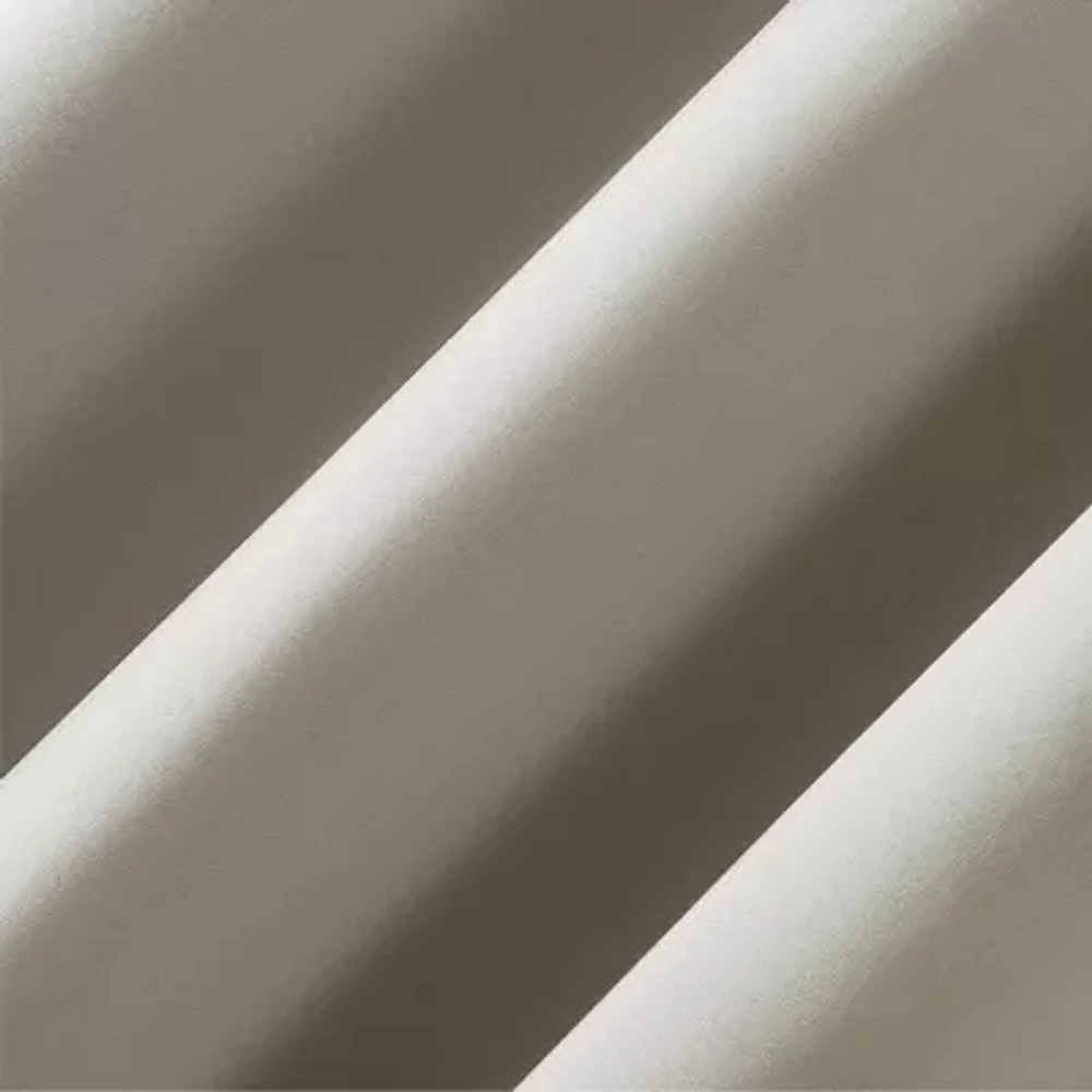 Sun Zero Percy Solid Energy Saving 100% Blackout Grommet Top Single Curtain Panel
