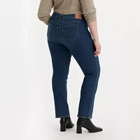 Levi's Plus Womens Mid Rise 314 Straight Leg Jean