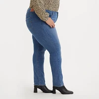 Levi's Plus Womens Mid Rise 314 Straight Leg Jean