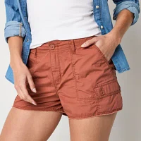 a.n.a Womens Mid Rise Stretch Fabric Cargo Short