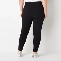 St. John's Bay Plus Secretly Slender Womens High Rise Full Length Leggings