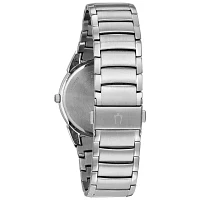 Bulova Mens Silver Tone Stainless Steel Bracelet Watch 96b015