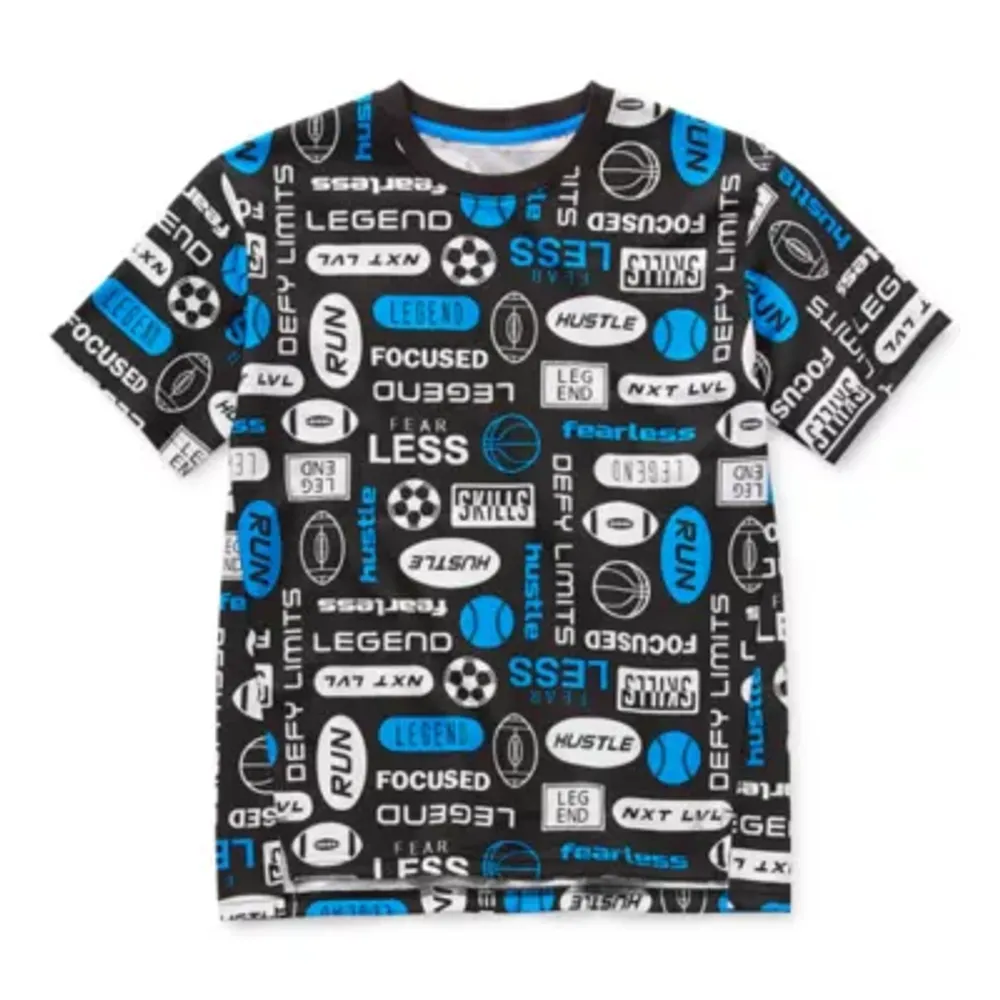 Xersion Little & Big Boys Crew Neck Short Sleeve Graphic T-Shirt