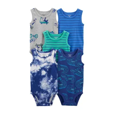 Carter's Baby Boys Plus 5-pc. Sleeveless Bodysuit