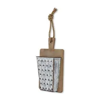 Cheungs Wood And  Cheese Grater On Cutting Board Décor Metal Wall Art