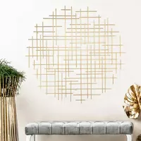 Iquara Large Round Metal Wall Art