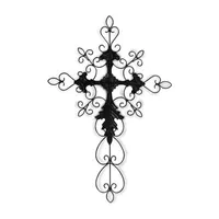 Cheungs 28" Tall Cross Metal Wall Art