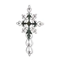 Cheungs 28" Tall Cross Metal Wall Art