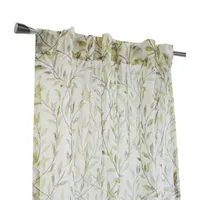 Verdure Sheer Rod Pocket Back Tab Single Curtain Panel