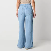 a.n.a - Tall Soft Drape Womens High Rise Wide Leg Jean