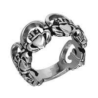 Stainless Steel Claddagh Band Ring