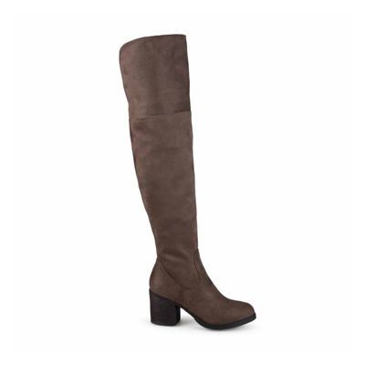 Journee Collection Womens Sana Stacked Heel Over the Knee Boots