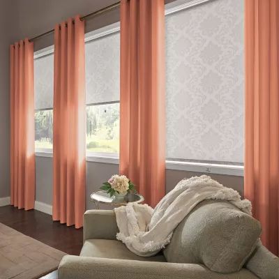 Bali Coastal Custom Light-Filtering Grommet Top Single Curtain Panel