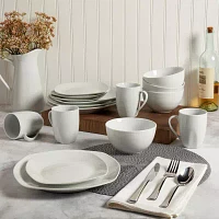 Tabletops Gallery® Logan 16-pc. Ceramic Dinnerware Set