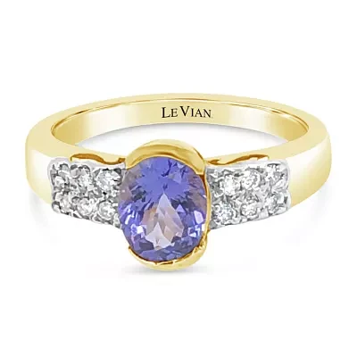 LIMITED QUANTITIES! Le Vian Grand Sample Sale™ Ring featuring Blueberry Tanzanite® set in 14K Honey Gold™