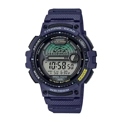 Casio Mens Multi-Function Digital Blue Strap Watch Ws1200h2avos