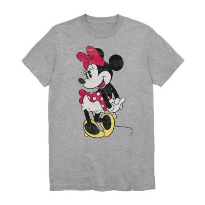 Classic Minnie Mens Crew Neck Short Sleeve Regular Fit Mouse Graphic T-Shirt