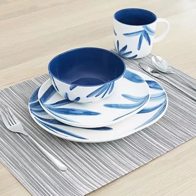 Baum Aquaflora 16-pc. Stoneware Dinnerware Set