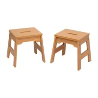 Melissa & Doug Wooden Stools 2-pc. Kids Table + Chairs