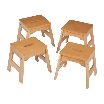 Melissa & Doug Wooden Stools 4-pc. Kids Table + Chairs