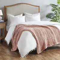 Madison Park Chunky Double Knit Handmade Lightweight Throw