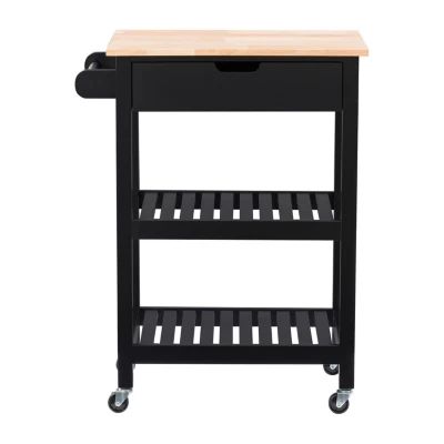 Simplie Fun Multipurpose Kitchen Cart Cabinet with Side Storage