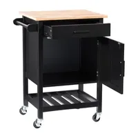 Kitchen Collection Wood-Top Carts