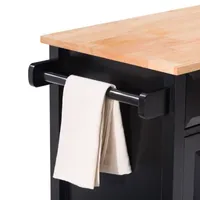 Kitchen Collection Wood-Top Cart