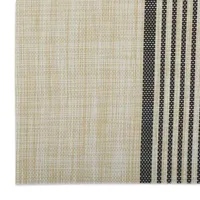 Design Imports Black Middle Stripe Woven 6-pc. Placemats