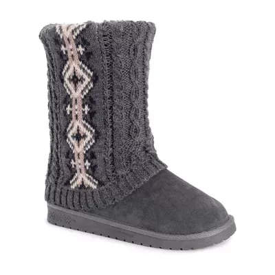 Muk Luks Womens Cheryl Flat Heel Dress Boots