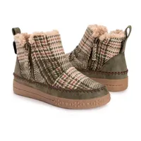 Muk Luks Womens Street Richmond Flat Heel Booties