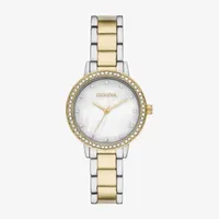 Geneva Ladies Womens Crystal Accent Two Tone Bracelet Watch Fmdjm282