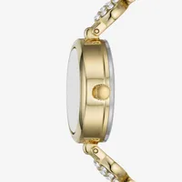 Geneva Ladies Womens Crystal Accent Gold Tone Bracelet Watch Fmdjset075