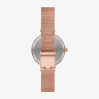 Geneva Ladies Womens Crystal Accent Rose Goldtone Stainless Steel Bracelet Watch Fmdjset076