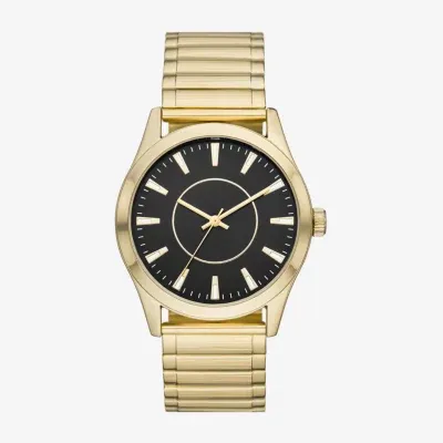 Mens Gold Tone Stainless Steel Expansion Watch Fmdjo281