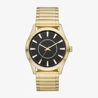 Mens Gold Tone Stainless Steel Expansion Watch Fmdjo281