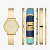 Ladies Boxed Sets Womens Gold Tone 6-pc. Watch Boxed Set Fmdjset352