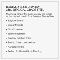 Bodi Rox Green & Black 4-pc. Surgical Steel Ear Plug