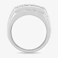 (G-H / SI1-SI2) Mens 2 CT. T.W. Lab Grown White Diamond or Yellow 10K Gold Fashion Ring