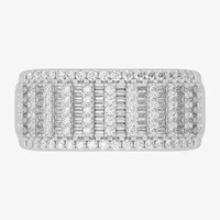 Mens 1 1/4 CT. T.W. Genuine White Diamond or Yellow 10K Gold Fashion Ring