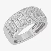 Mens 1 1/4 CT. T.W. Genuine White Diamond or Yellow 10K Gold Fashion Ring