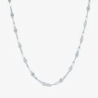 Yes, Please! Womens 2-pc. Diamond Accent Natural White Diamond Sterling Silver Cross Necklace Set