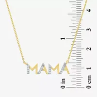 Yes, Please! "Mama" Womens 2-pc. Diamond Accent White Cultured Freshwater Pearl 14K Gold Over Silver Necklace Set