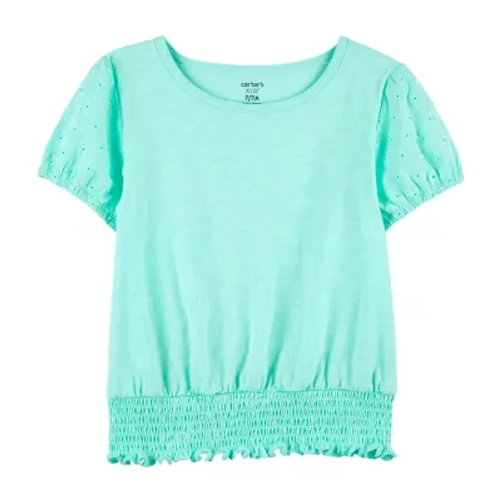 Carter's Little & Big Girls Crew Neck Short Sleeve T-Shirt