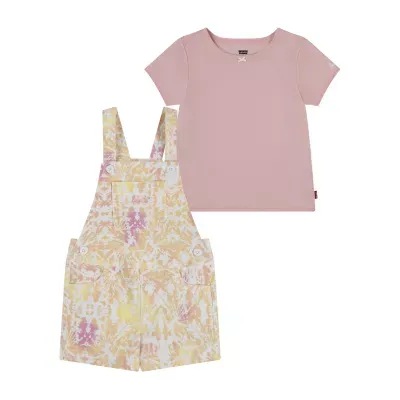 Levi's Toddler Girls 2-pc. Shortall Set