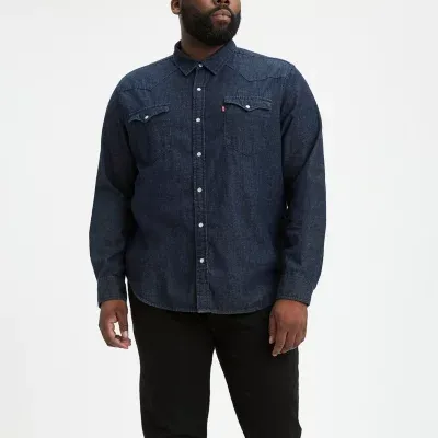 Levi's Big and Tall Mens Long Sleeve Western Shirt