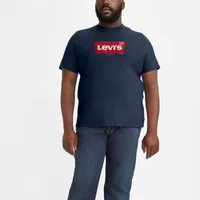 Levi's Big and Tall Mens Crew Neck Short Sleeve Regular Fit Americana Graphic T-Shirt